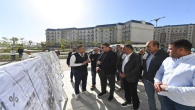 وزير الإسكان يتفقد الأعمال الجارى تنفيذها بـ “مارينا 8” وتطوير الطريق الرئيسى لمدخل “مارينا 5”