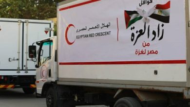 قافلة “زاد العزة الـ169” تدخل إلى الفلسطينيين فى قطاع غزة